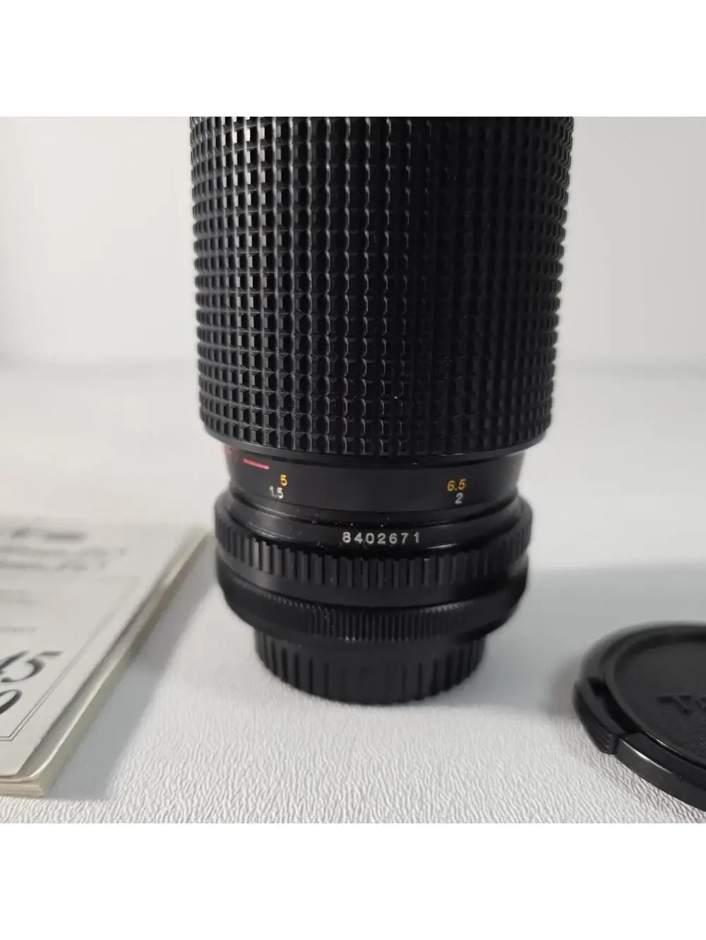 Tokina RMC EMZ 70-210mm f/4.5 Manual Zoom Telephoto Lens W/Caps & Manual